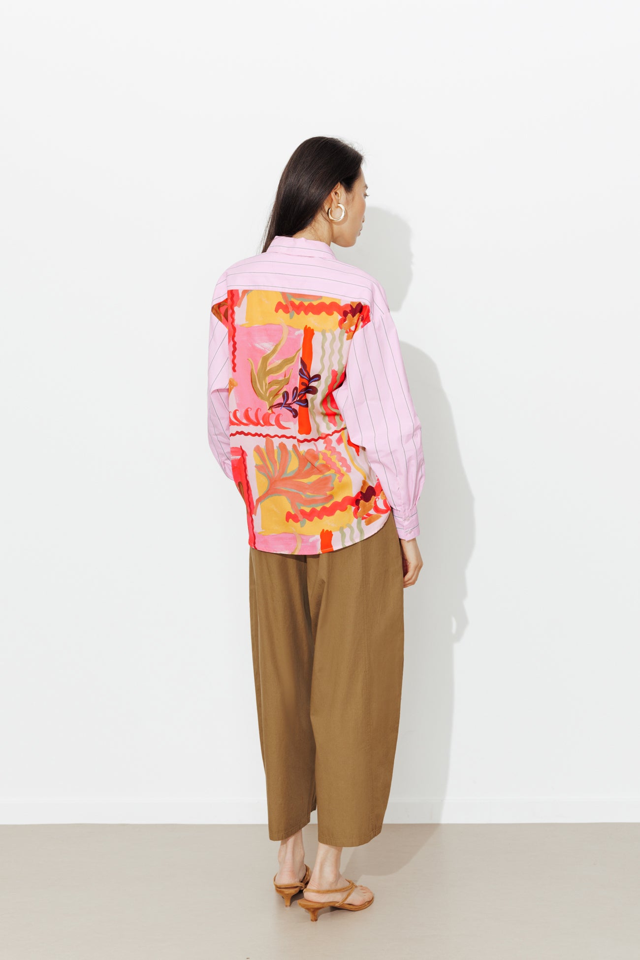 Camisa listrada oversized
