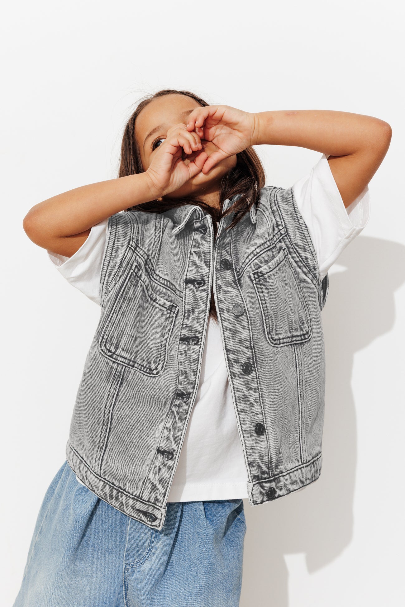 Jaqueta de jeans infantil LEONIE