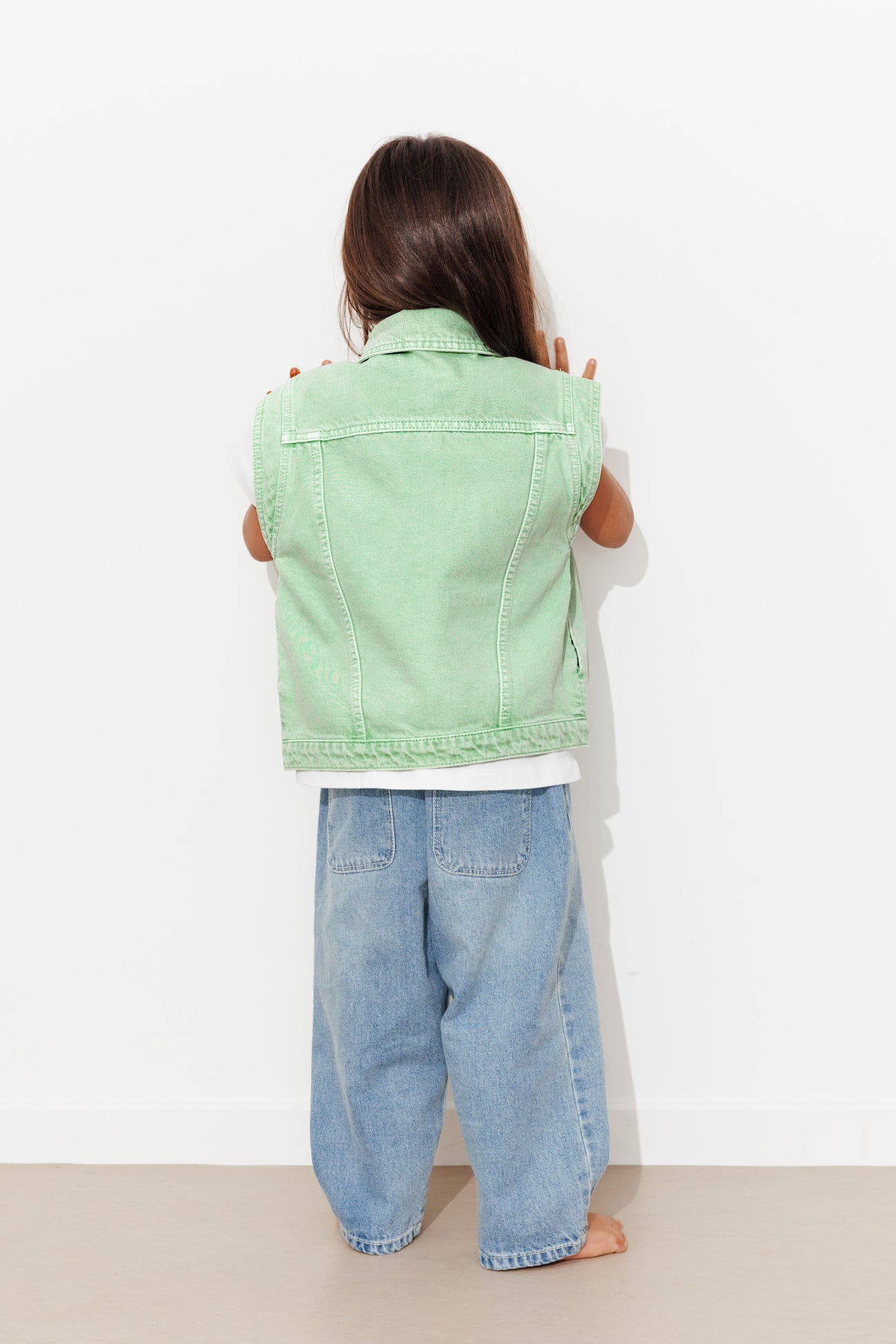 Jaqueta de denim infantil LEONIE