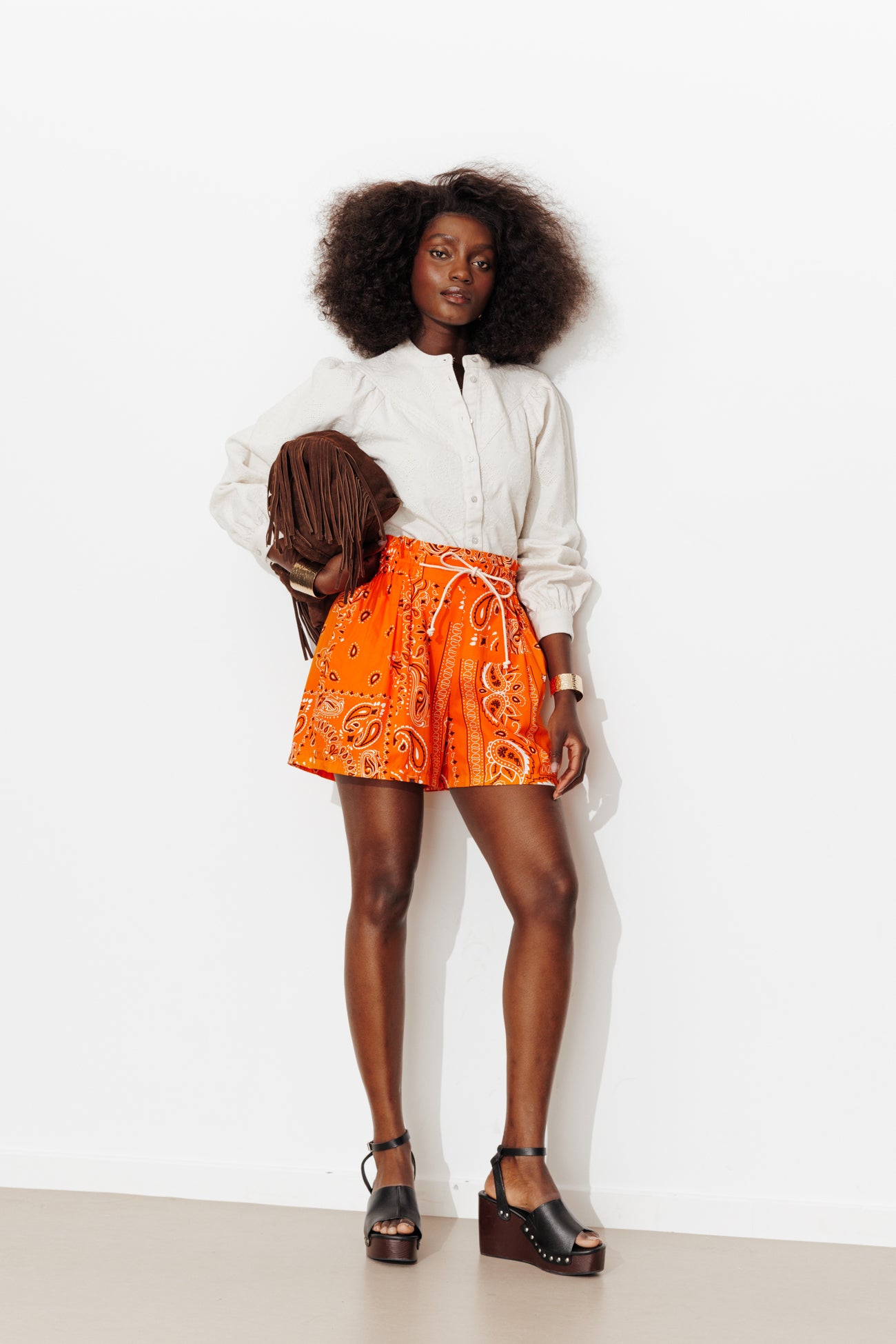 Bermudas com estampa bandana