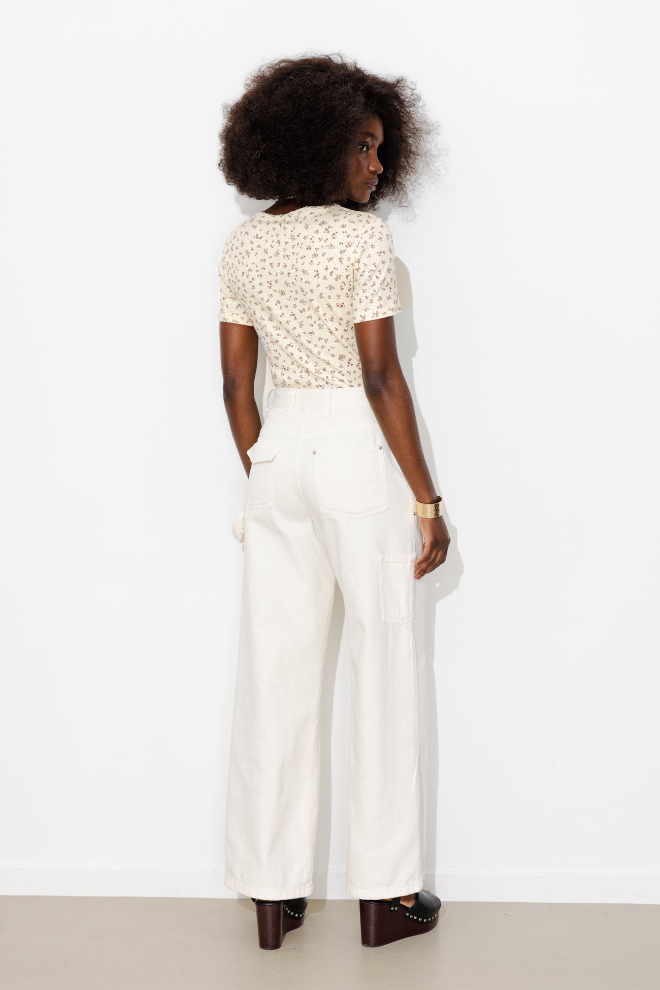 Camisola de malha pointelle