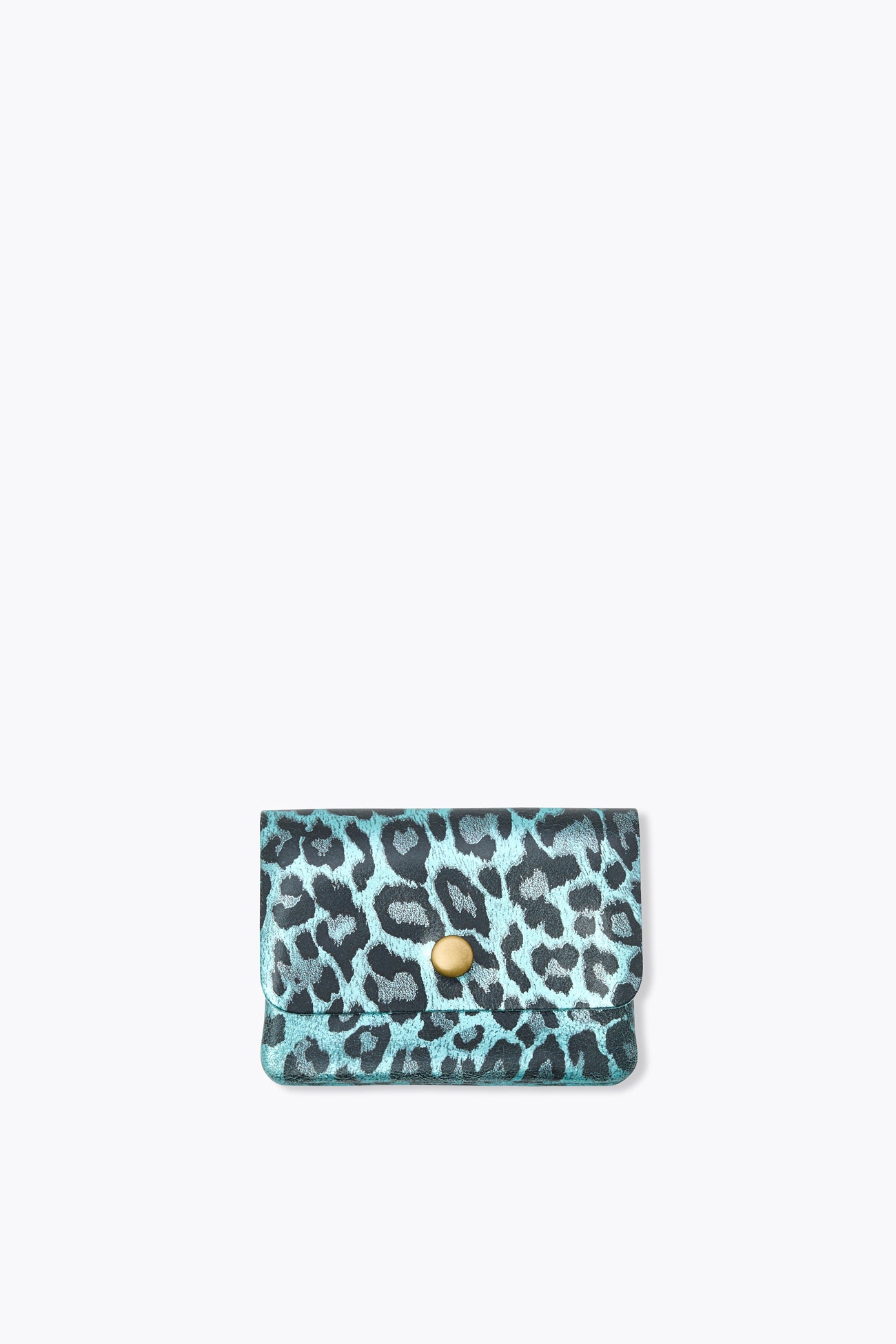 Bolsa com estampa de leopardo em couro