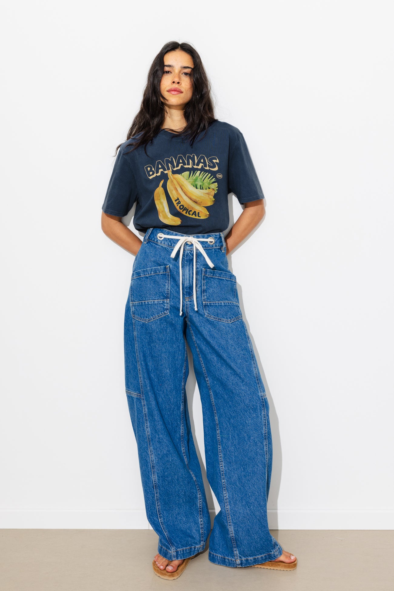 Camiseta com motivo de banana