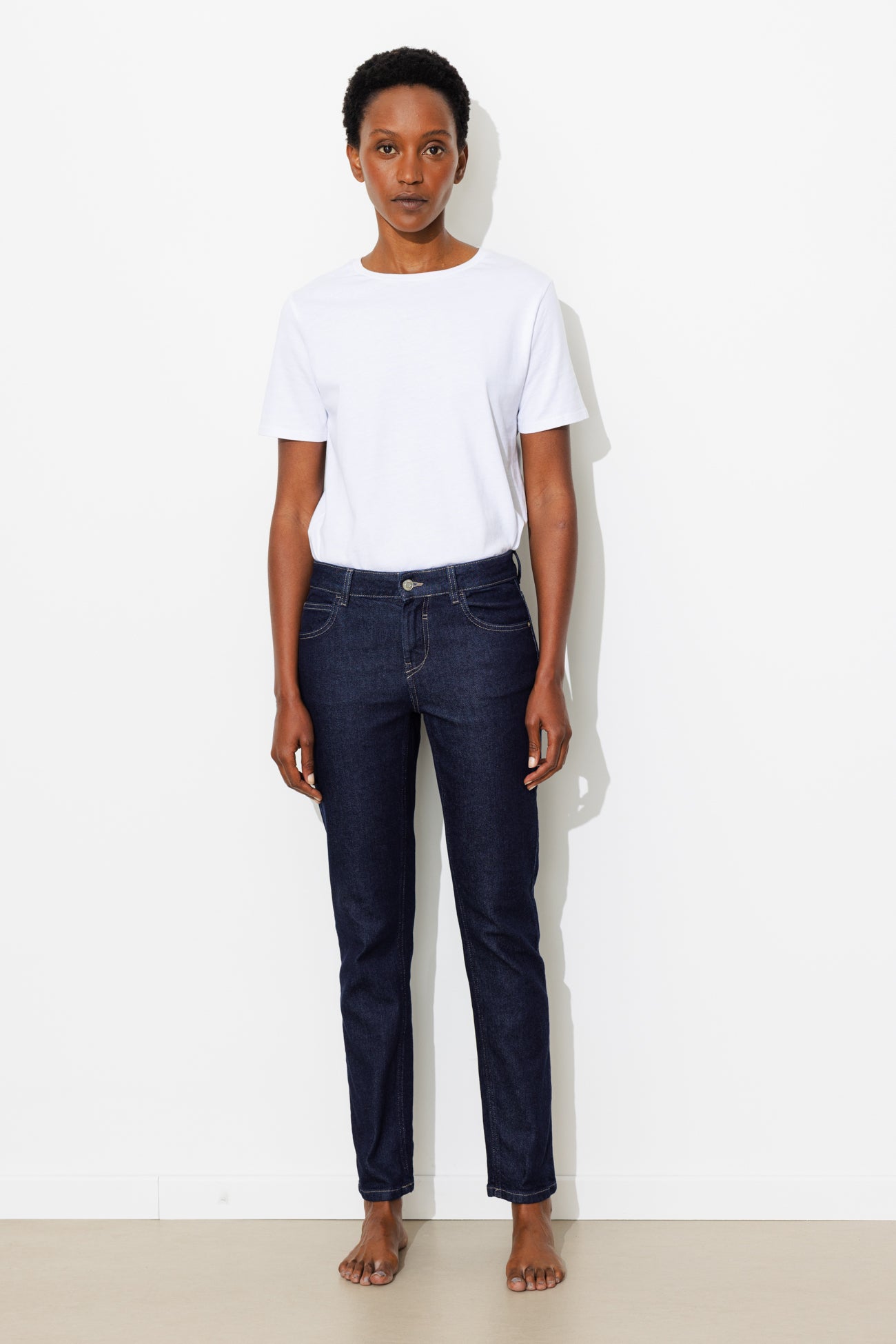 Calças jeans LUCIEN crop girlfriend