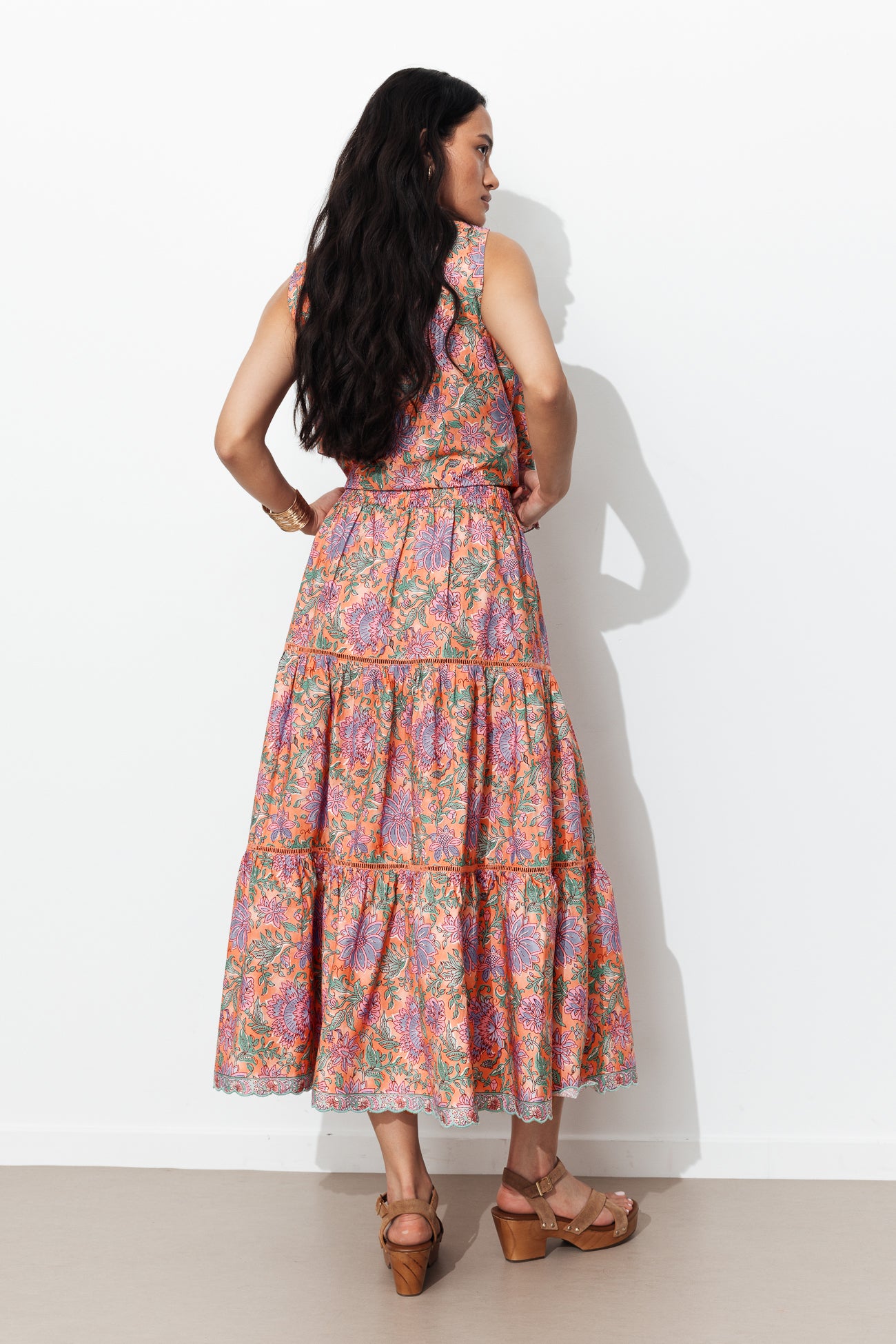 Saias flare estampadas