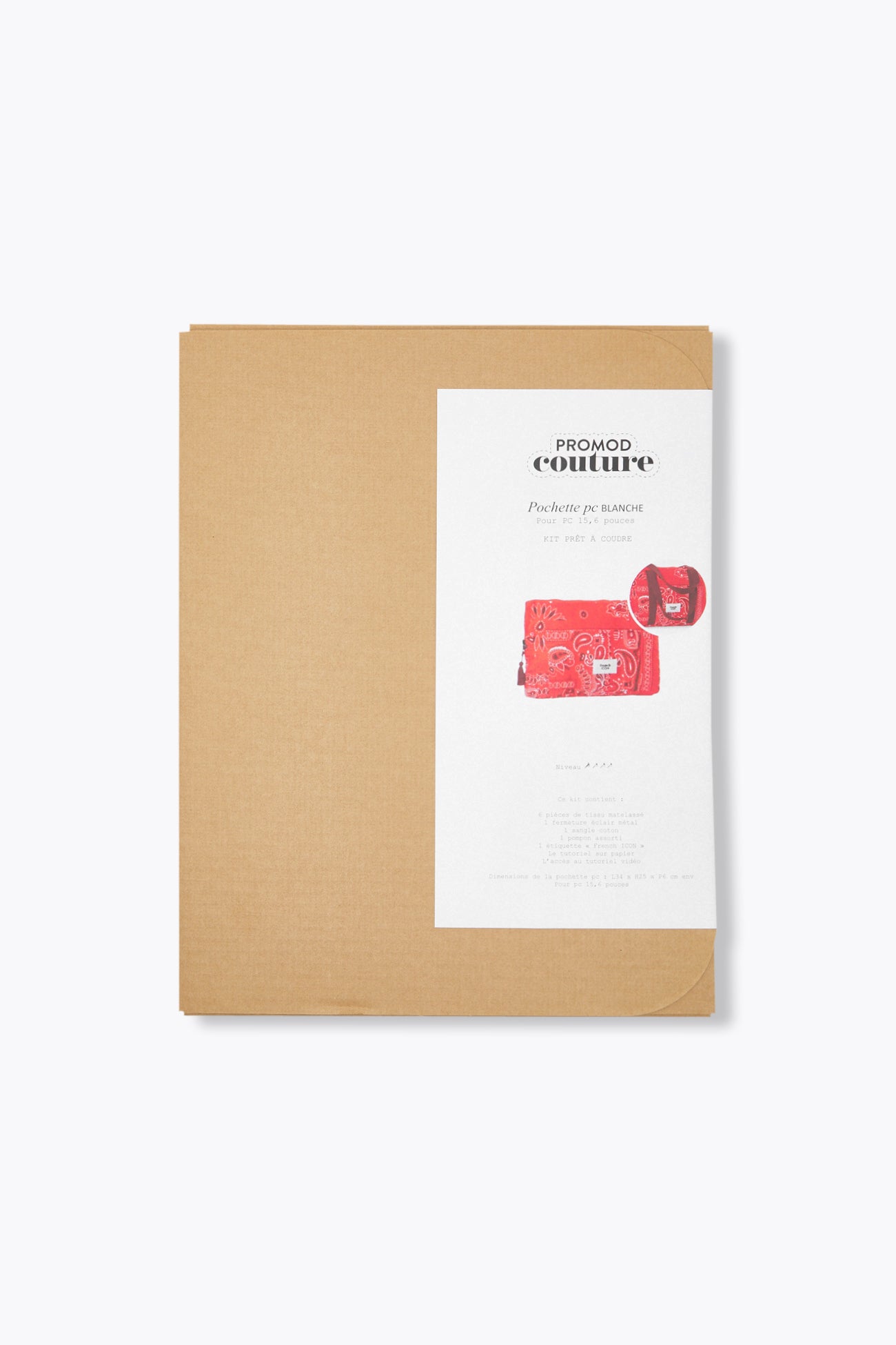 Conjunto de costura para bolsa de computador de 15,6 polegadas