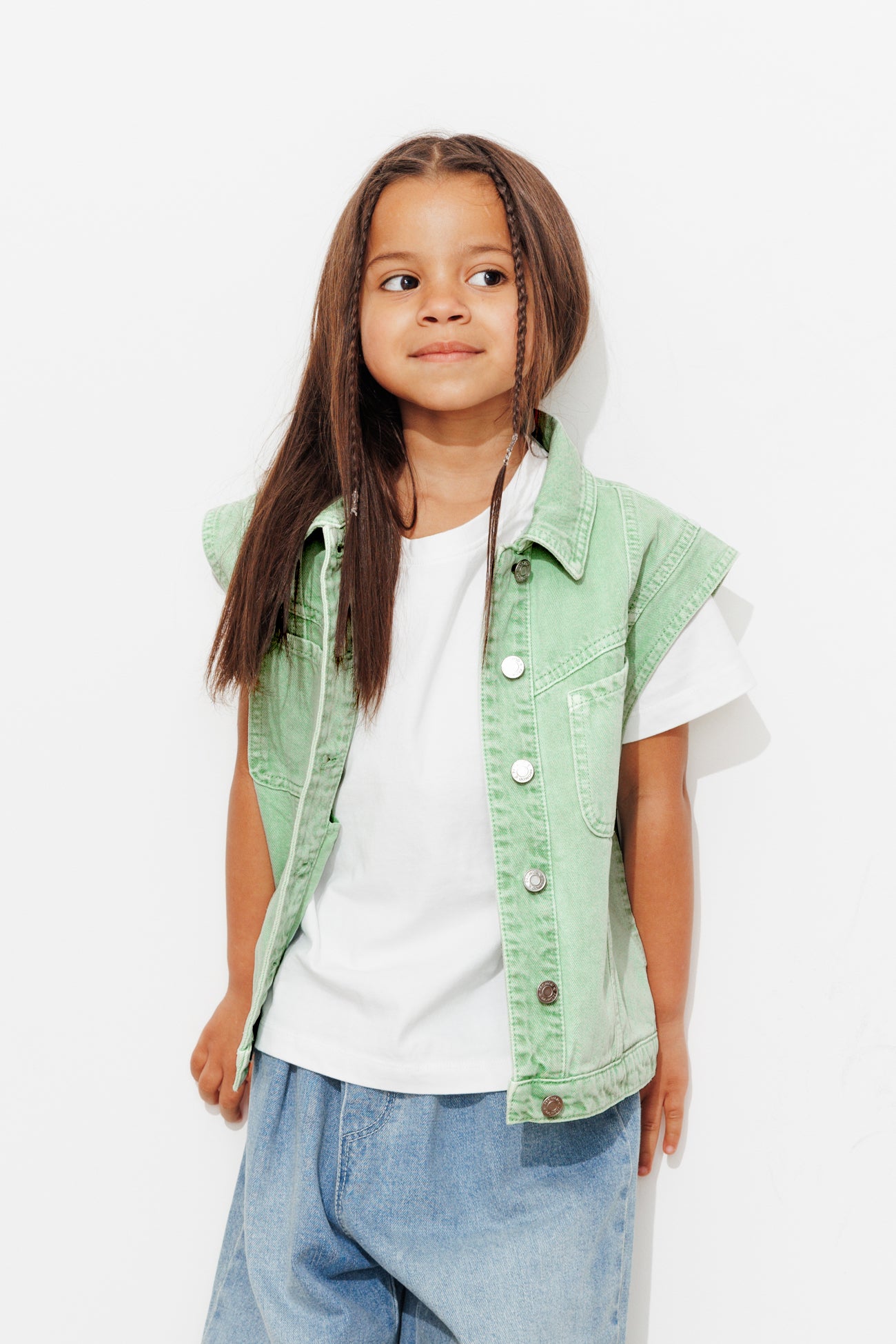 Jaqueta de denim infantil LEONIE