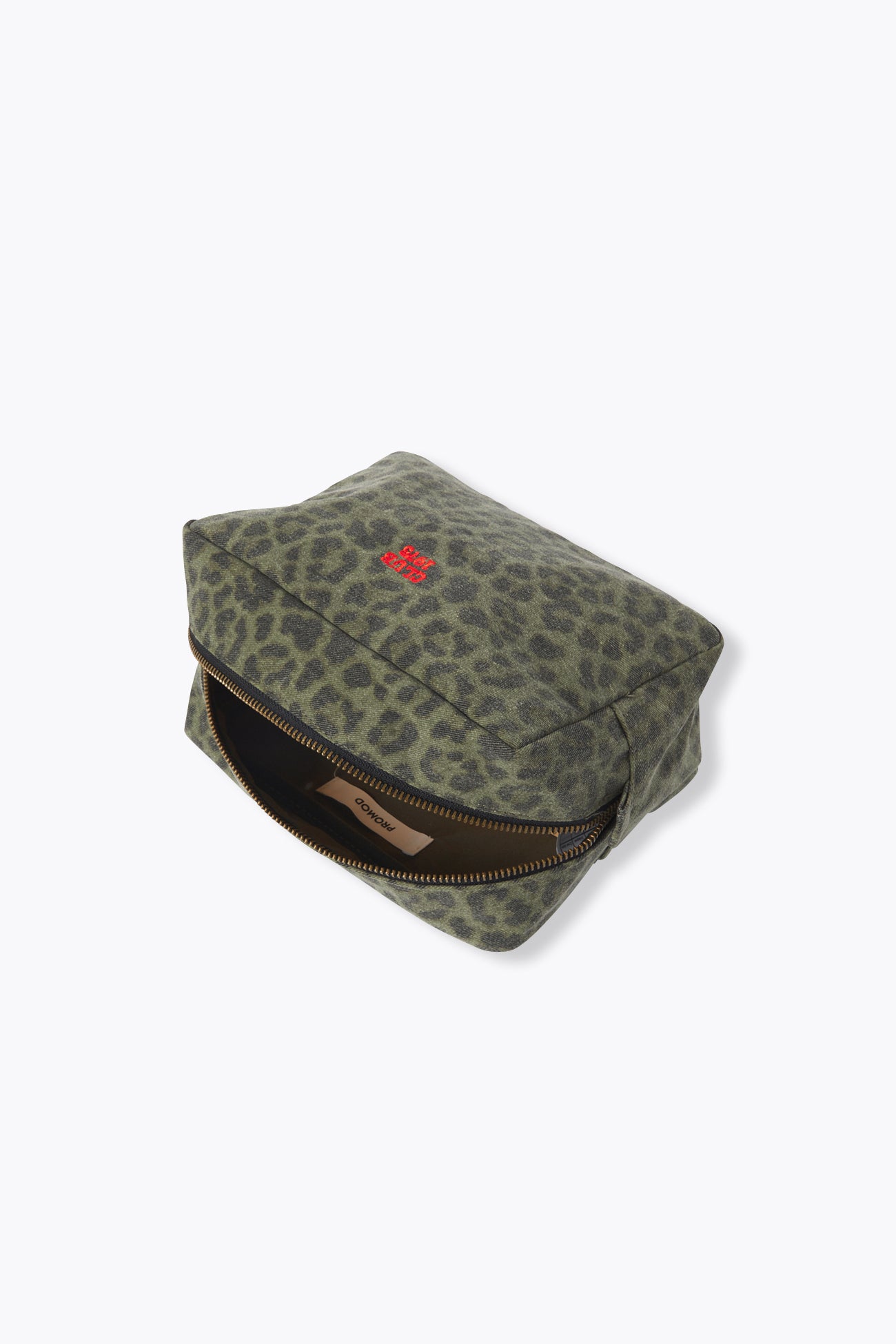 Bolsa de viagem com estampa de leopardo em denim