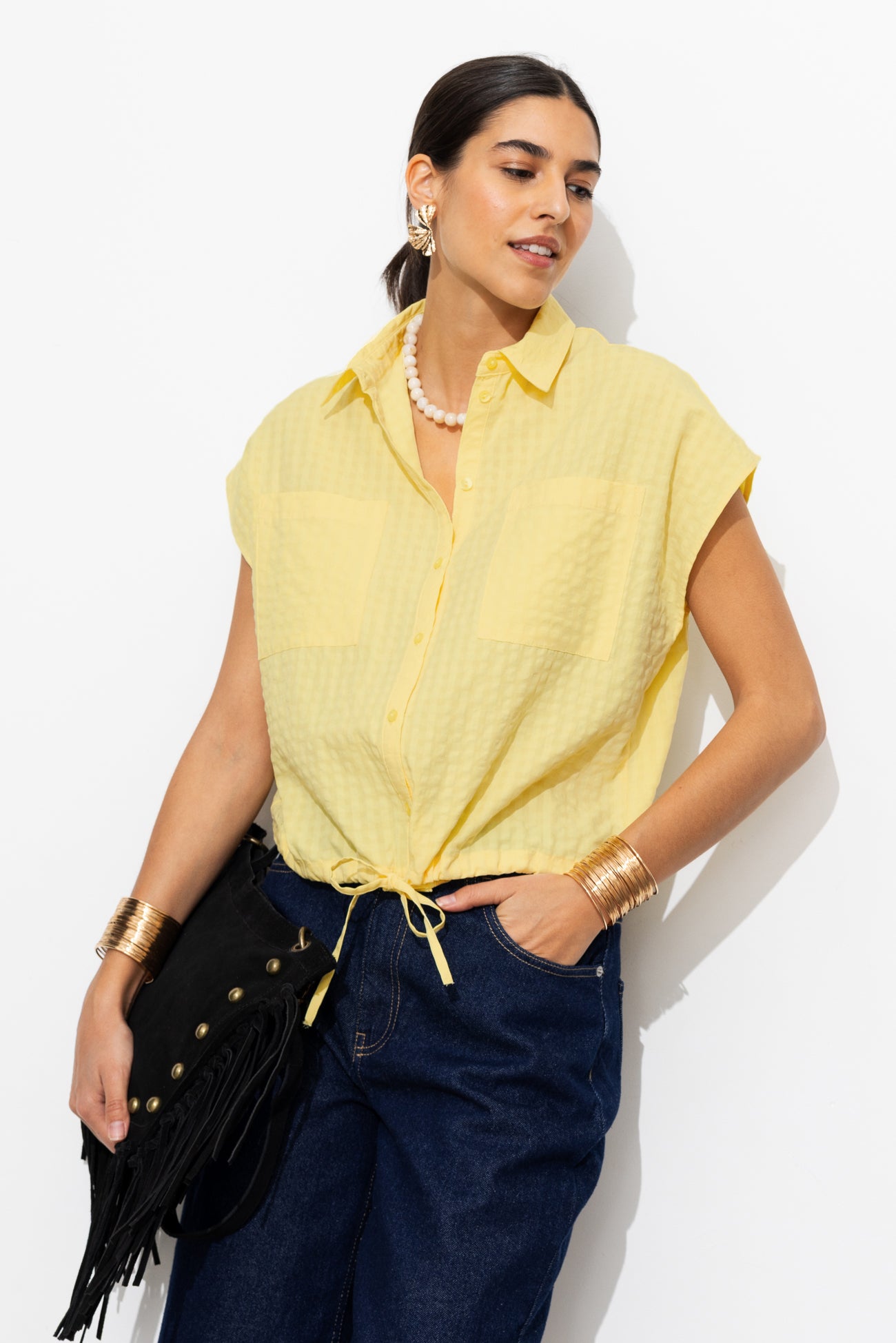 Blusa waffle