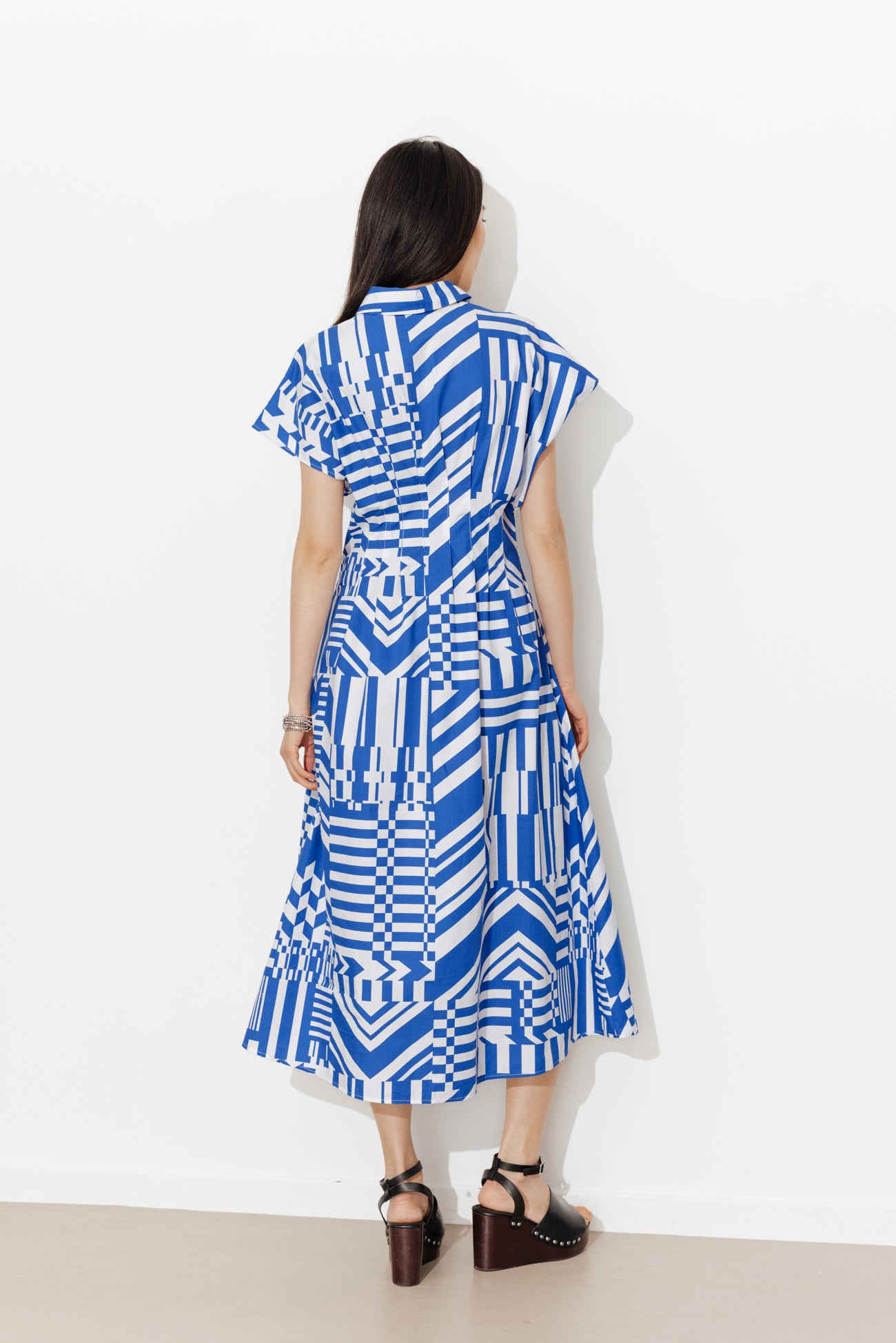 Vestido camisa listrado