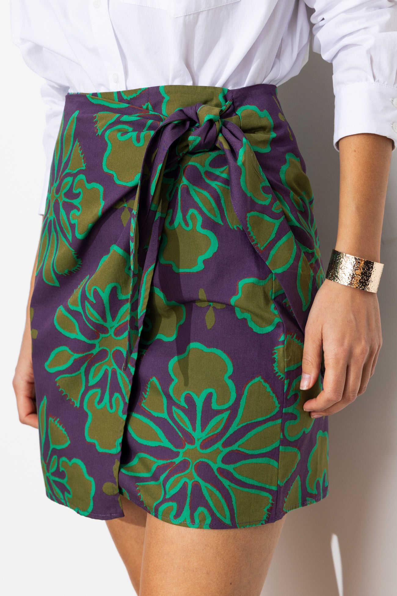 Saia curta estampada