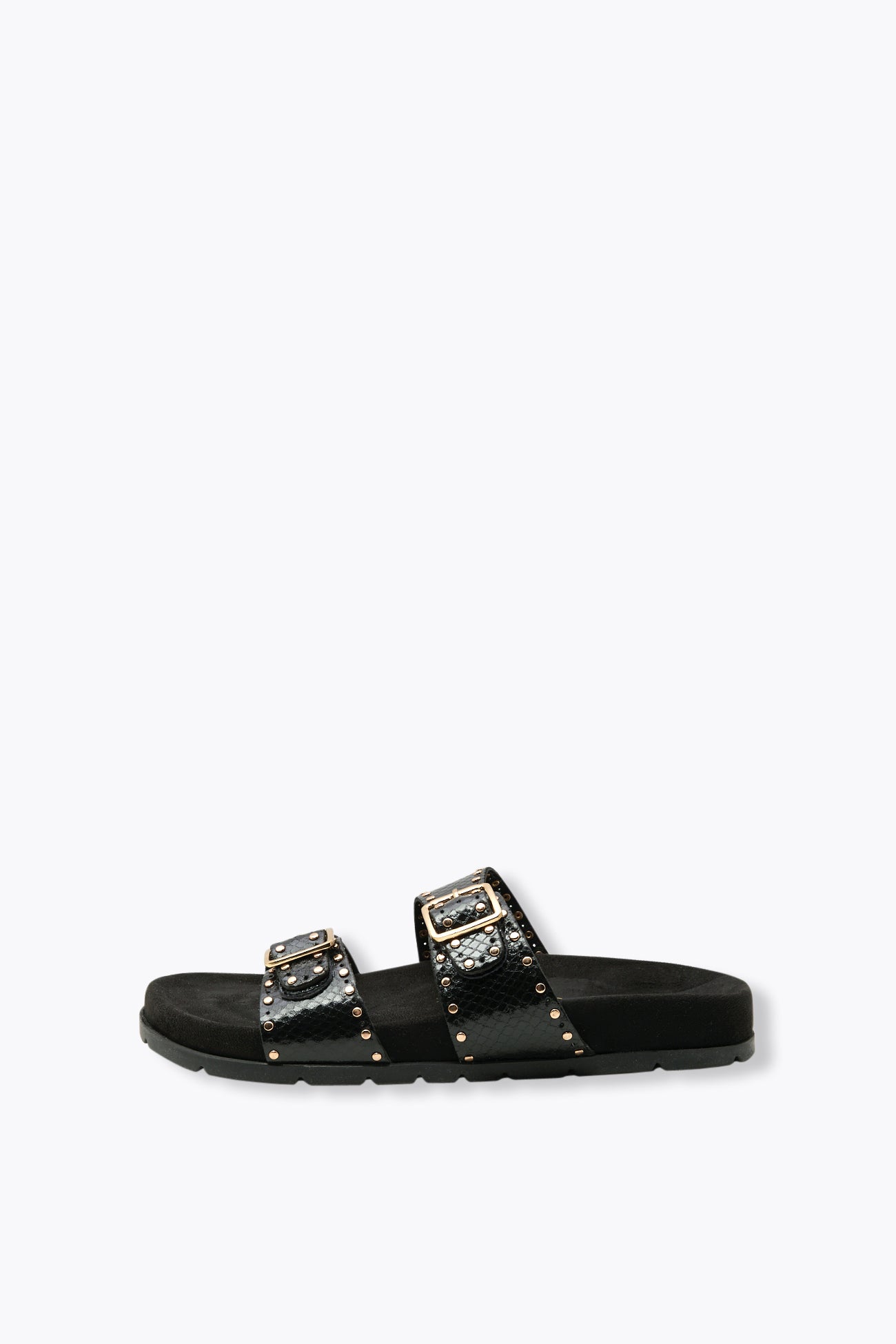 Mules de couro com pregos