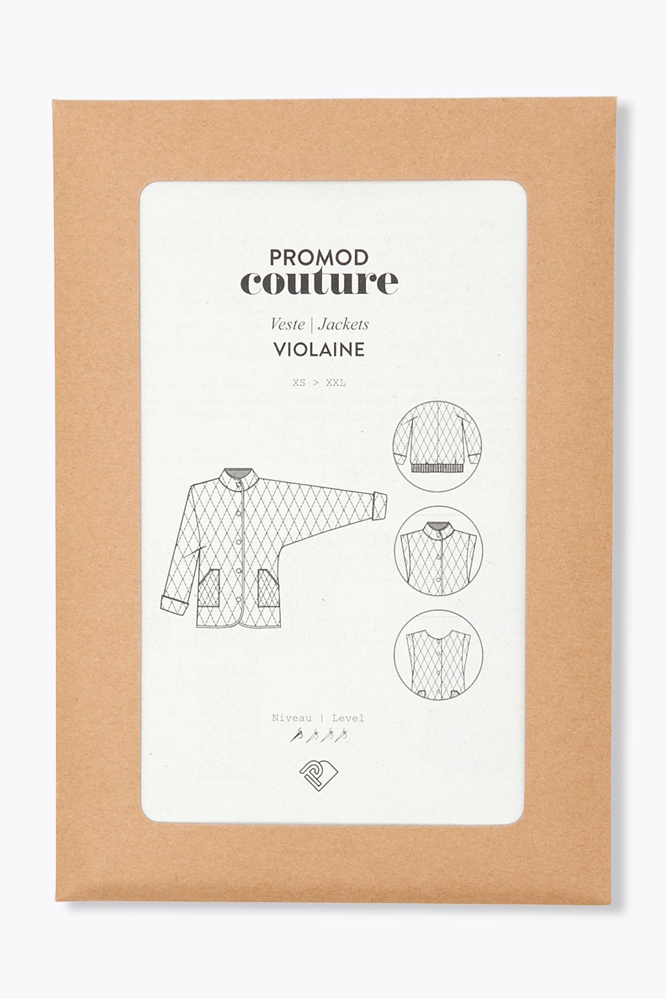 Modelo de roupa para jaqueta VIOLAINE