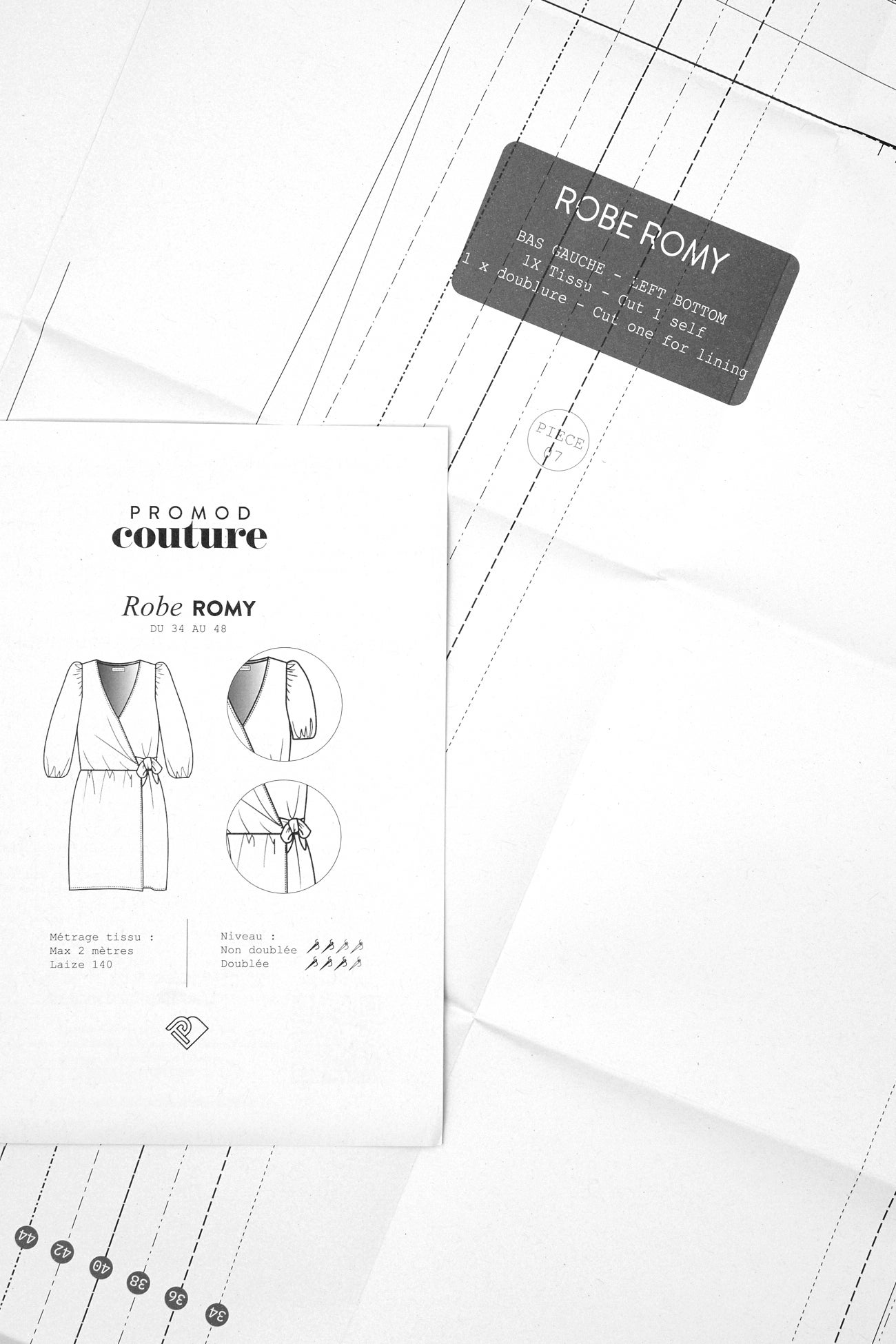 Modelo de costura de vestido ROMY