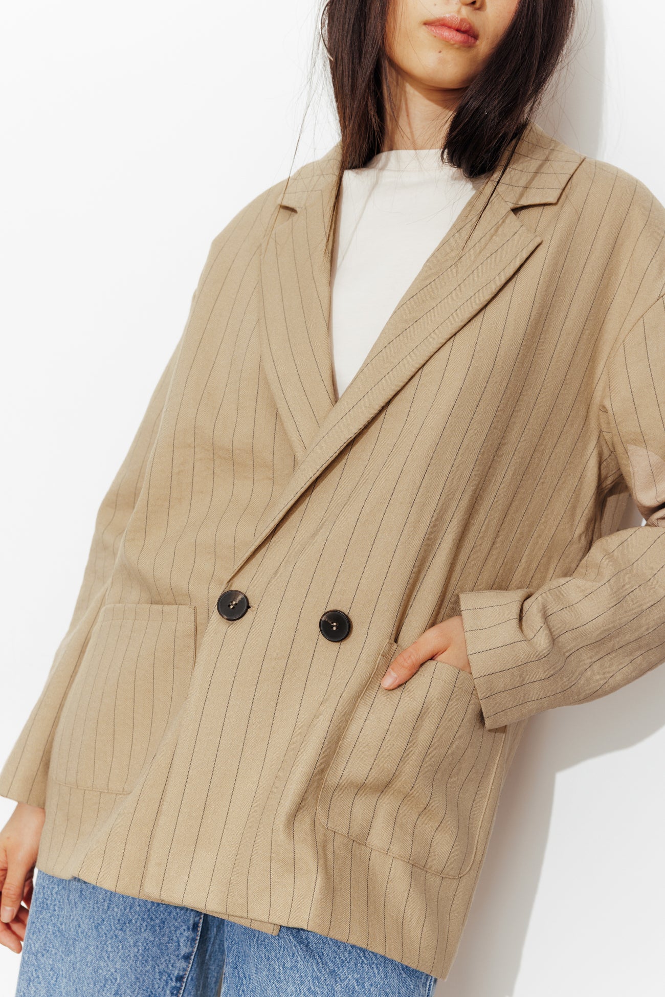 Blazer listrado a giz