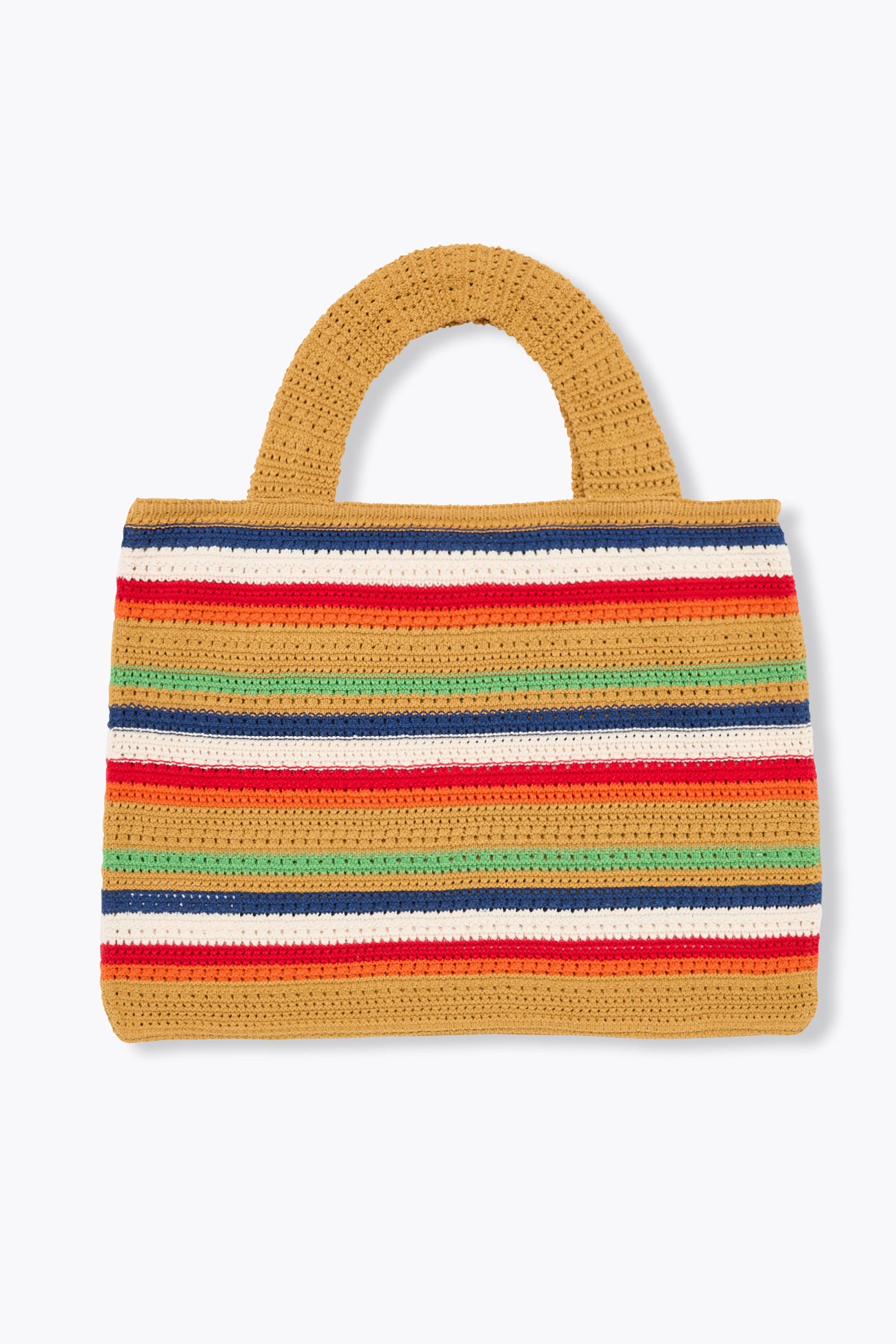 Bolsa crochê listrada