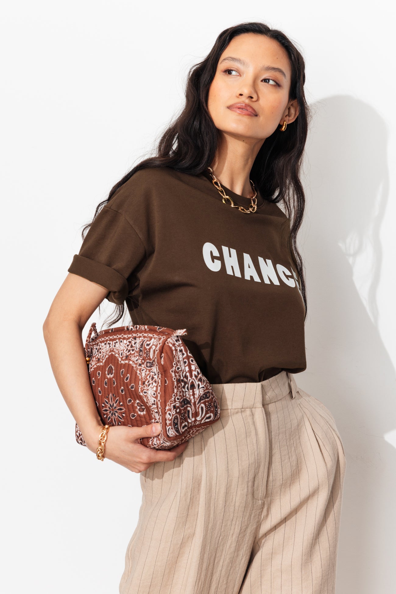 Camiseta com estampa 'Chance'