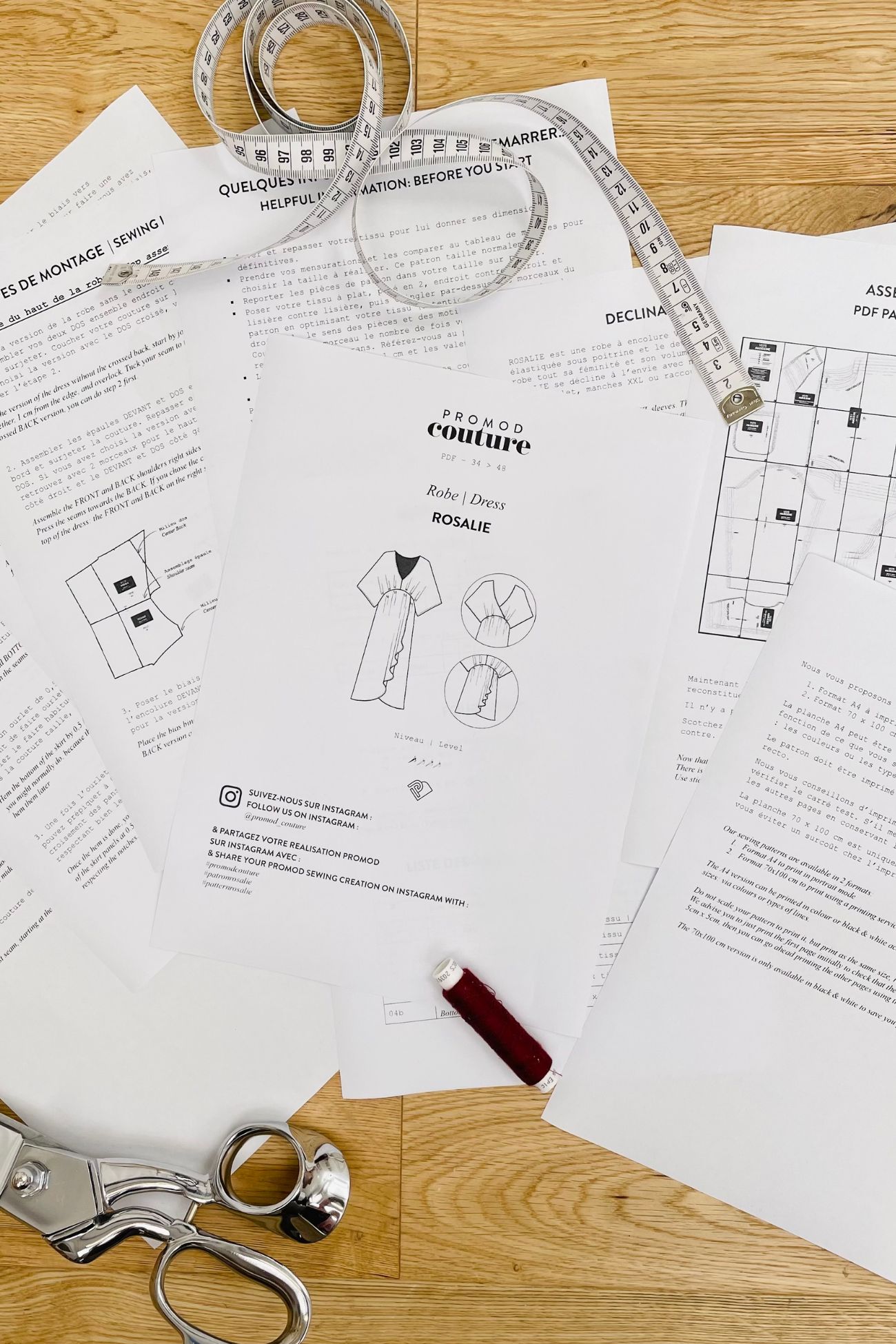 Modelo de costura de vestido PDF POSALIE