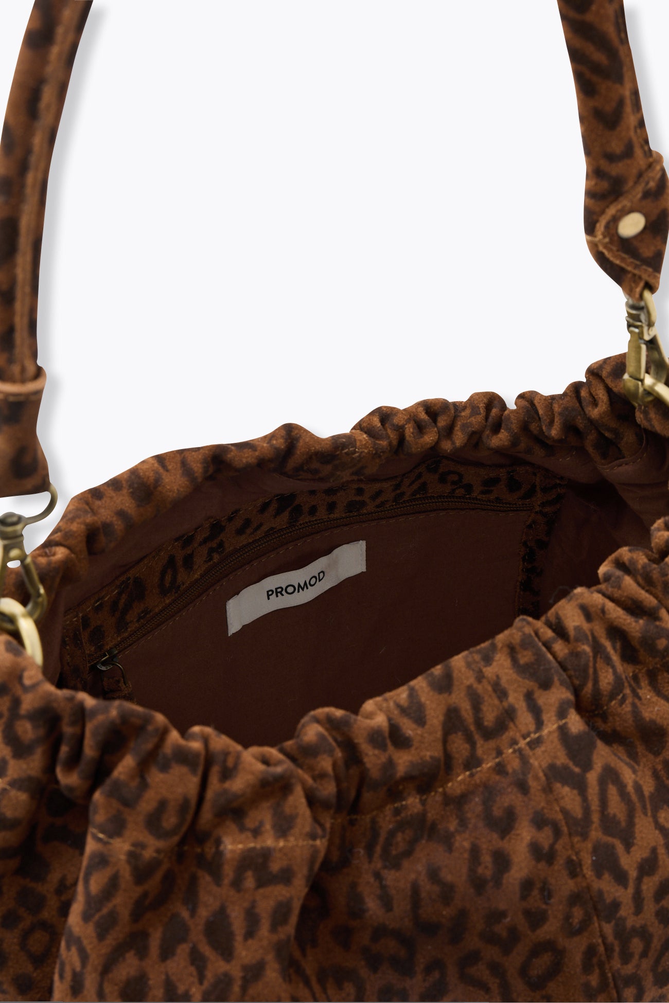 Bolsa de couro de camurça