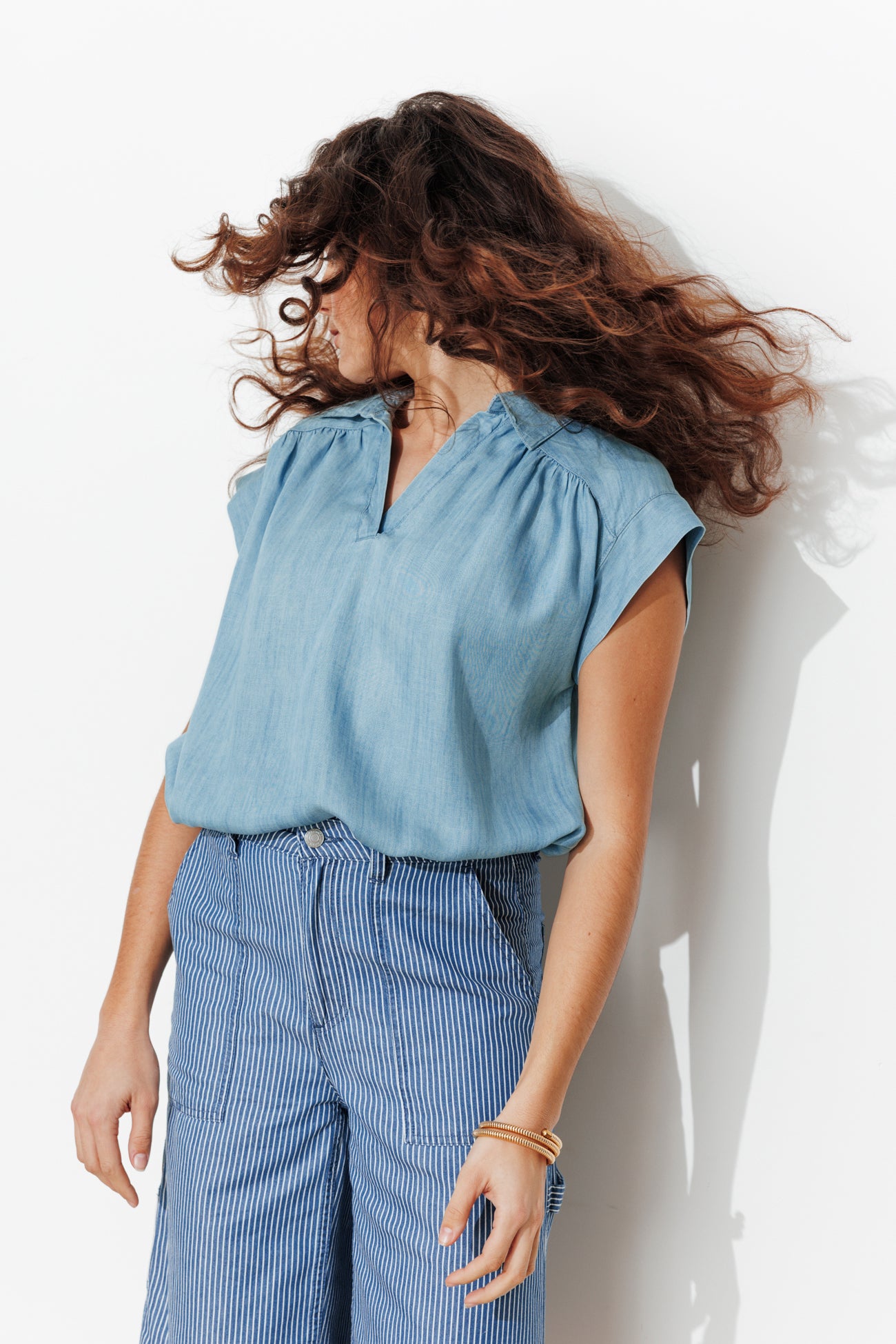 Blusa simples de liocel