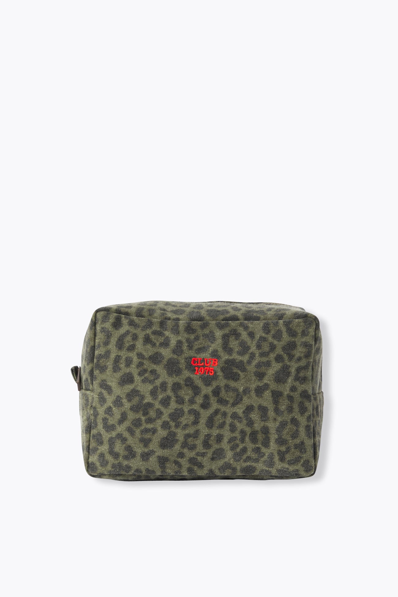 Bolsa de viagem com estampa de leopardo em denim