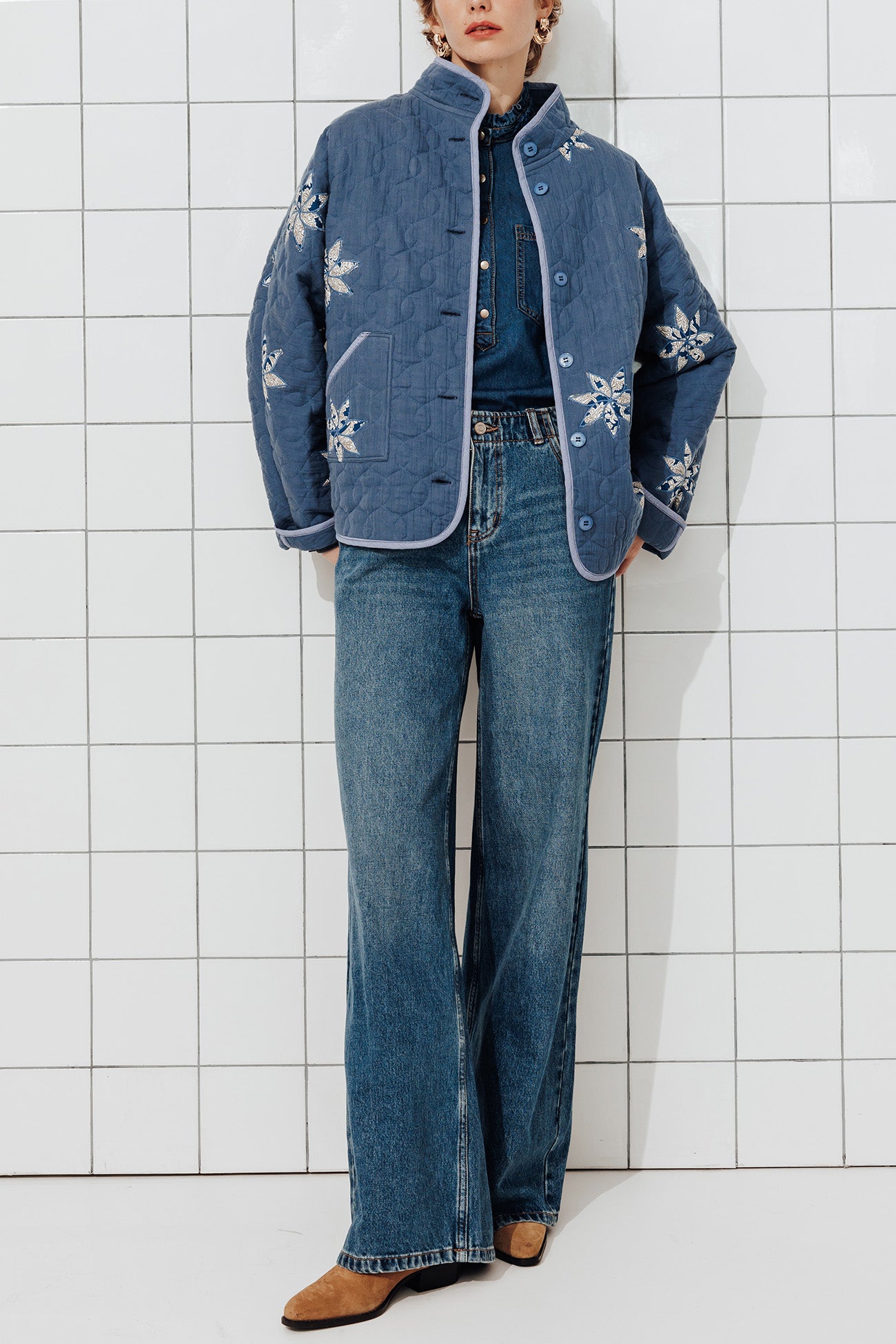Modelo de roupa para jaqueta VIOLAINE