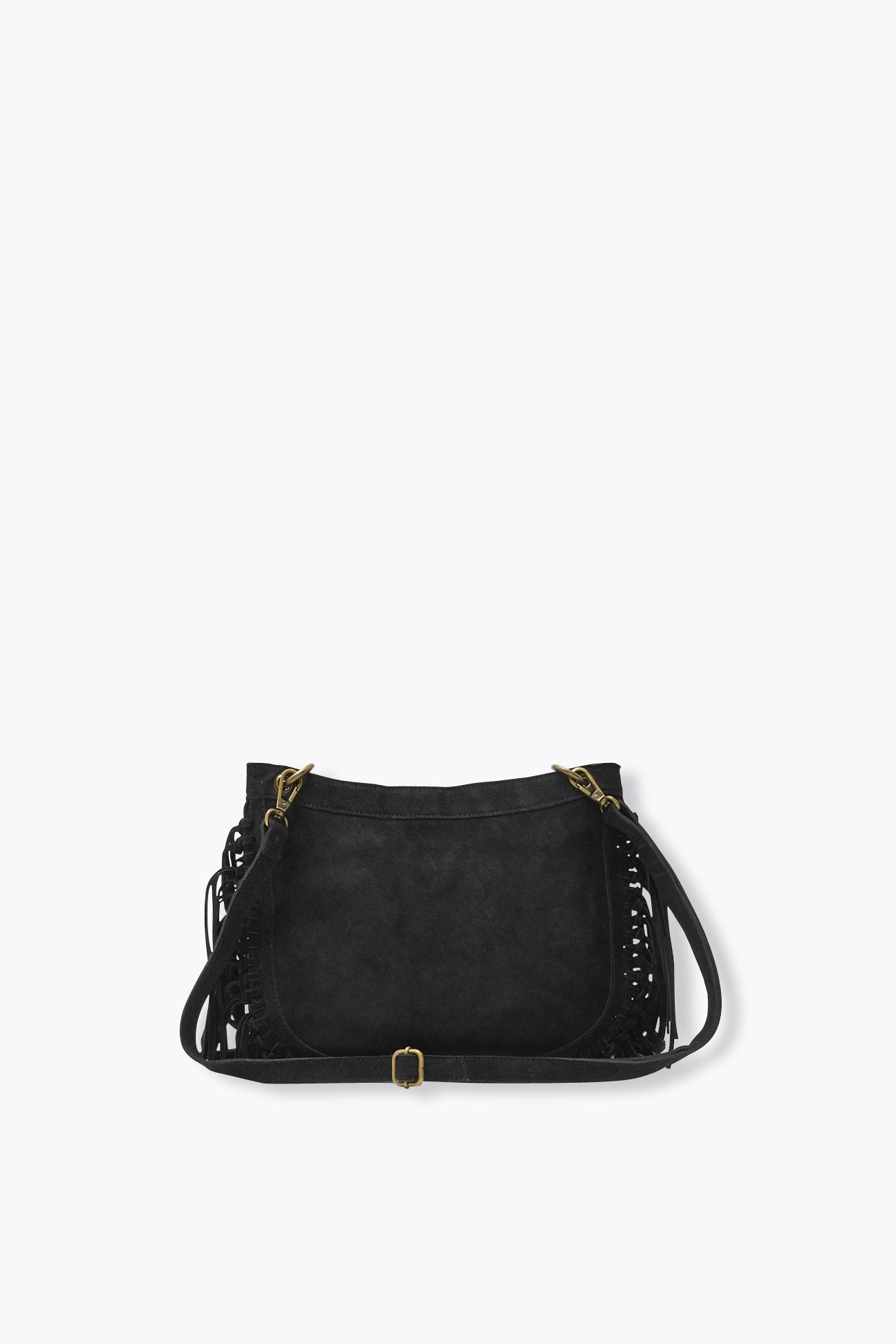 Bolsa de couro com franjas