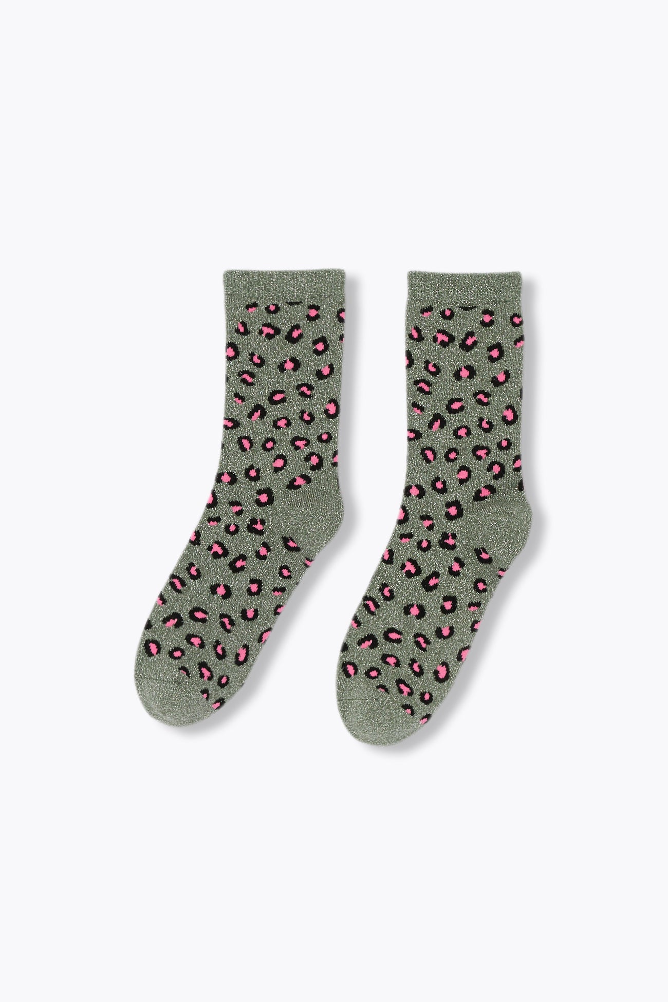 Meias listradas de leopardo