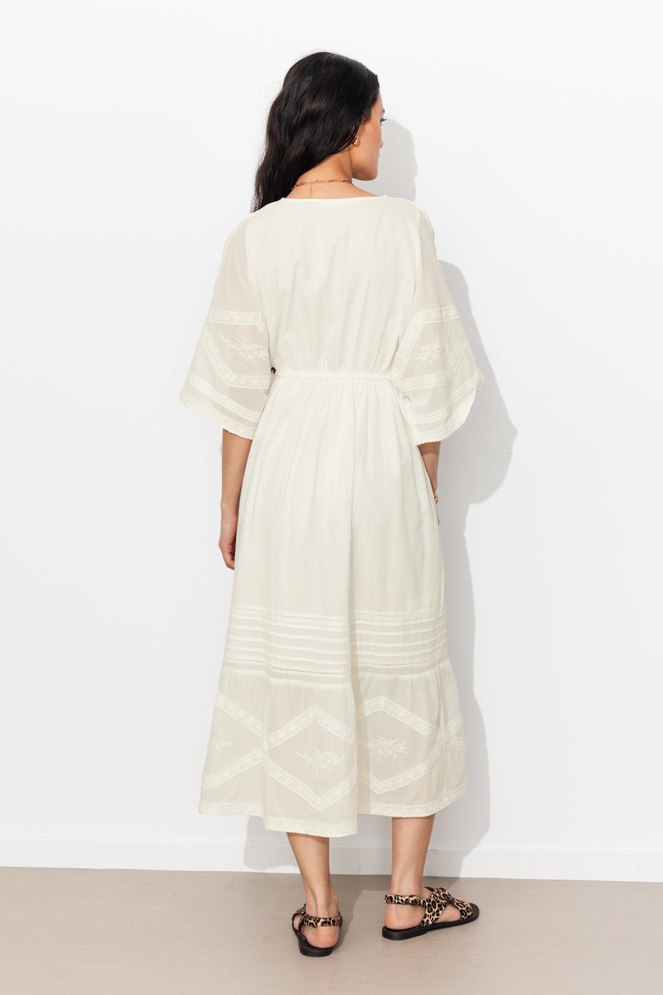 Vestido romântico longo