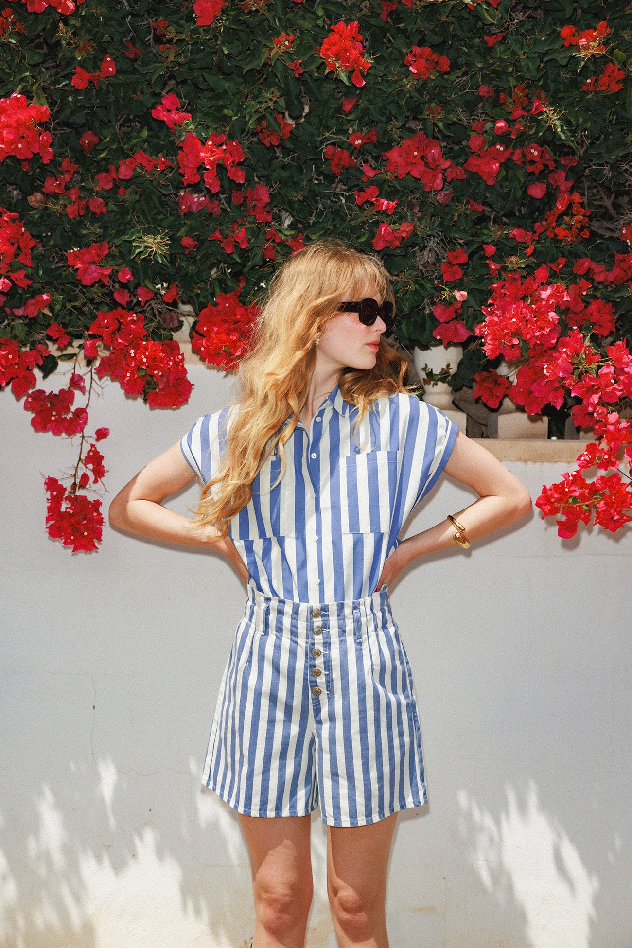 Camisa boxy listrada