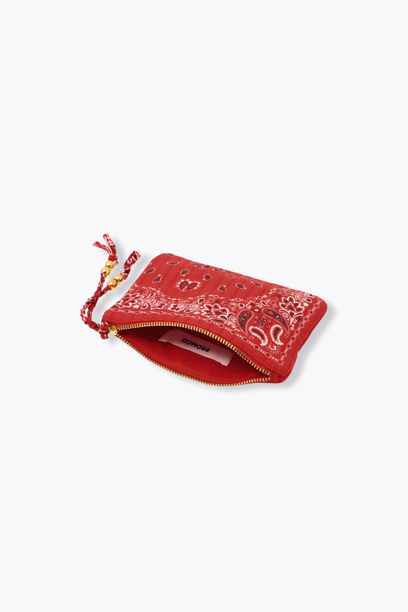 Bolsa mini com zíper em bandana