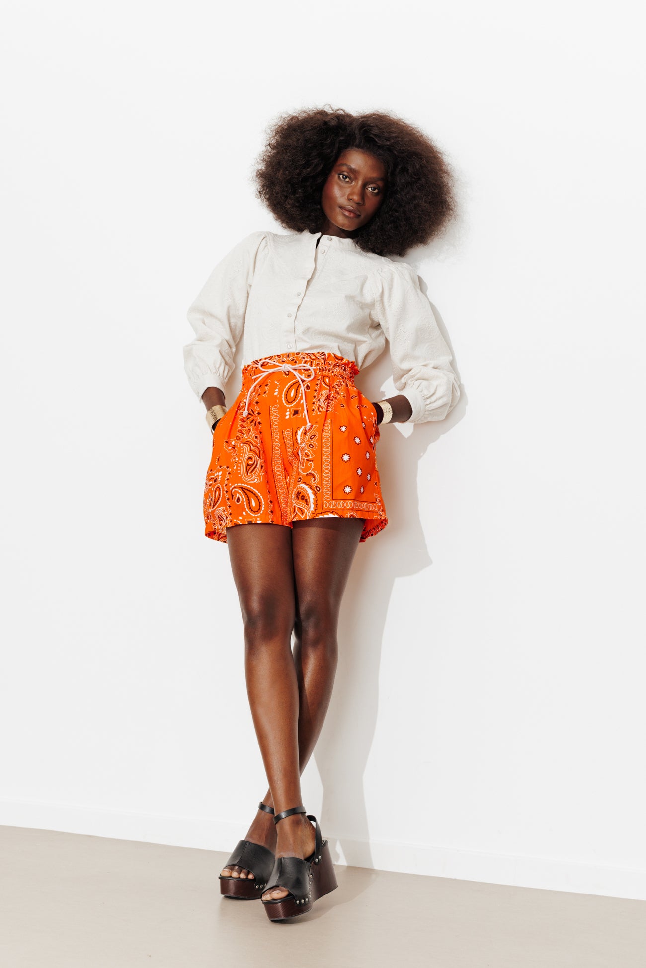 Bermudas com estampa bandana