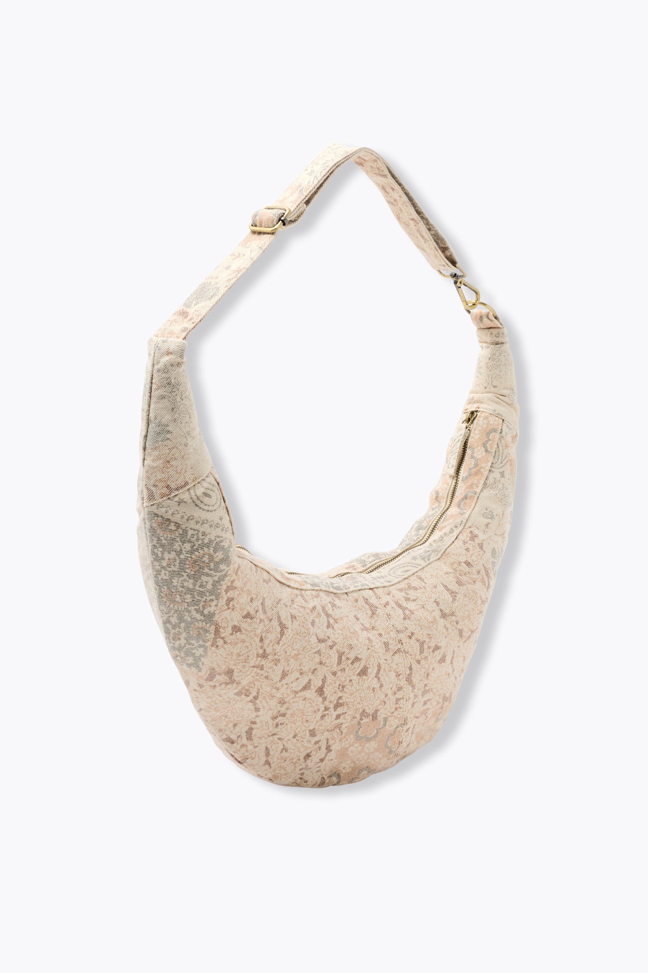 Bolsa banana estampada desbotada