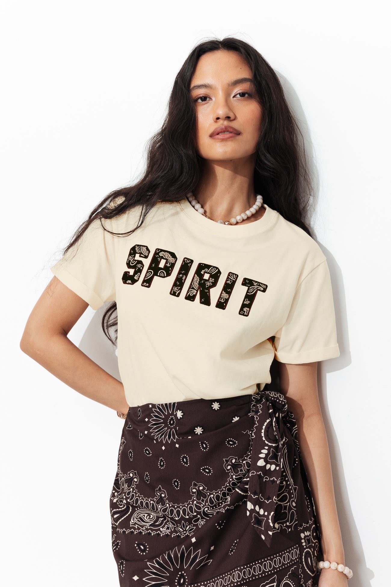 Camiseta com estampa 'Spirit'