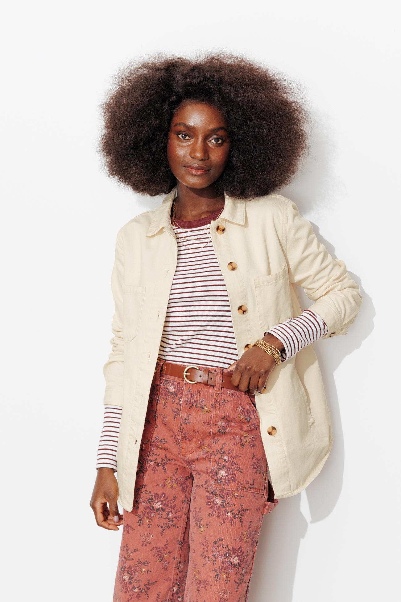 Jaqueta oversized de denim ALMA