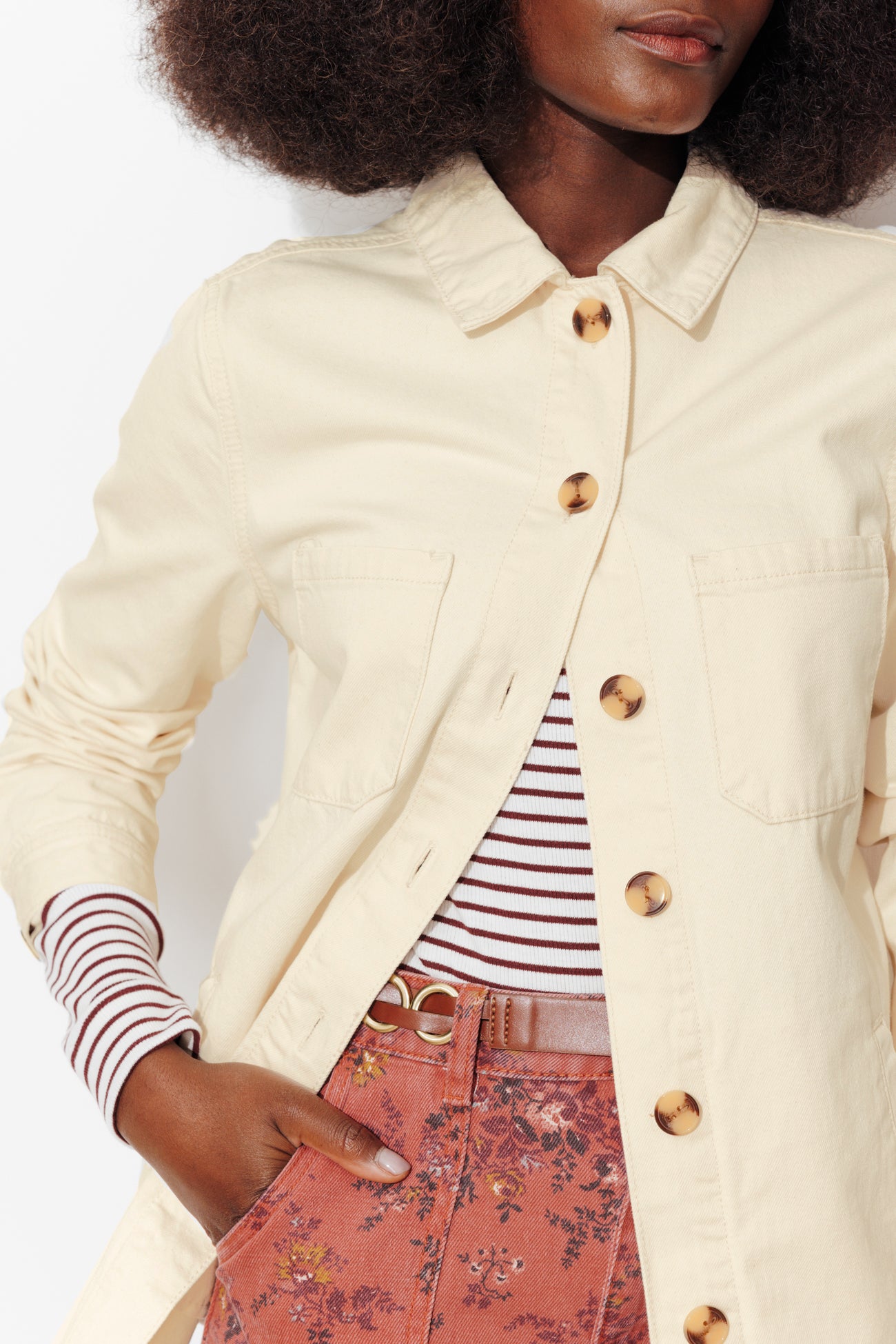Jaqueta oversized de denim ALMA