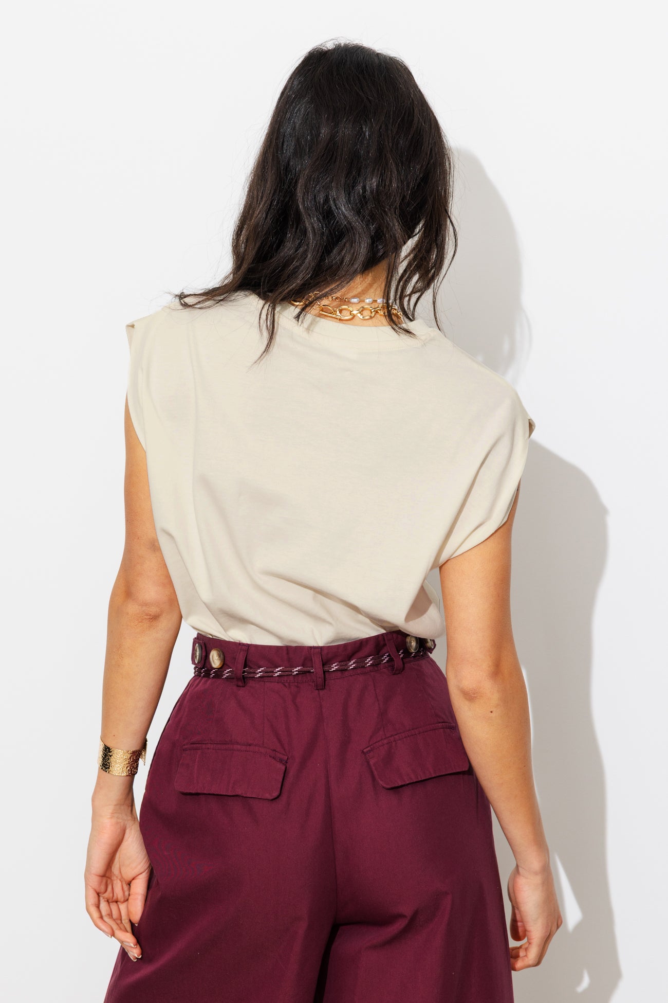 Camiseta com estampa de frutas