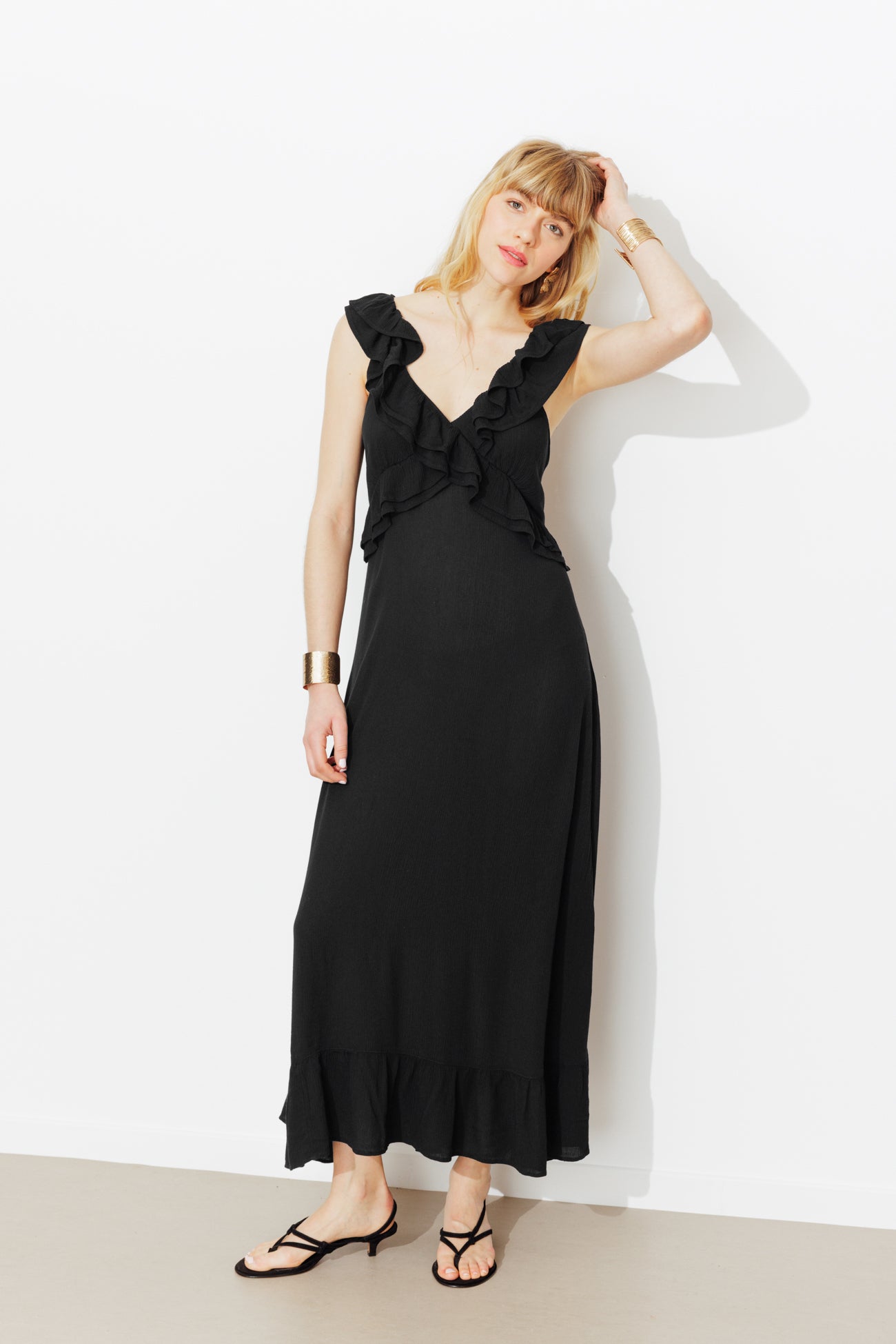 Vestido longo simples