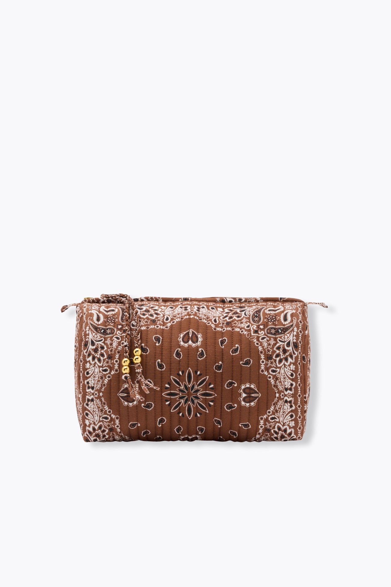 Bolsa de maquiagem com almofadagem